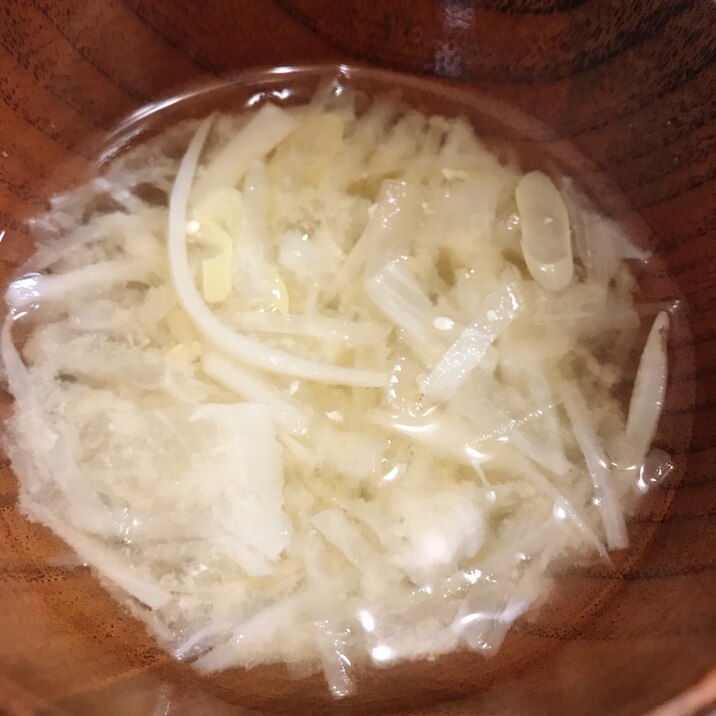 ねぎと大根のお味噌汁(昆布出汁)